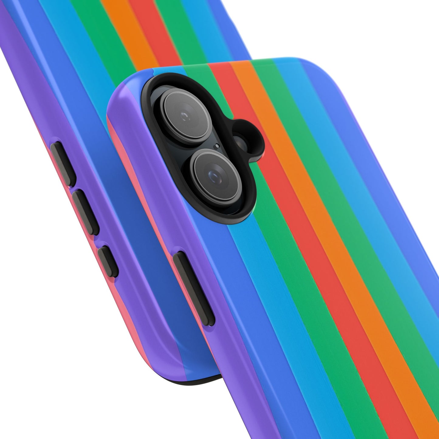 Funda resistente para teléfono con líneas de arcoíris hippies | Estética