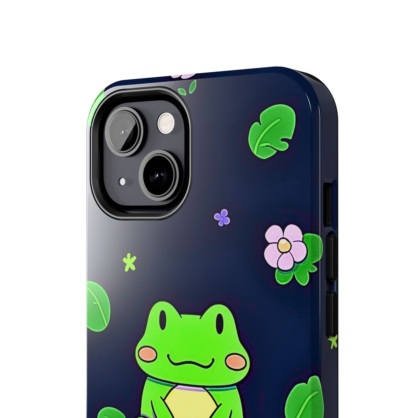 Adorable Froggy Black Tough Phone Case | Animals
