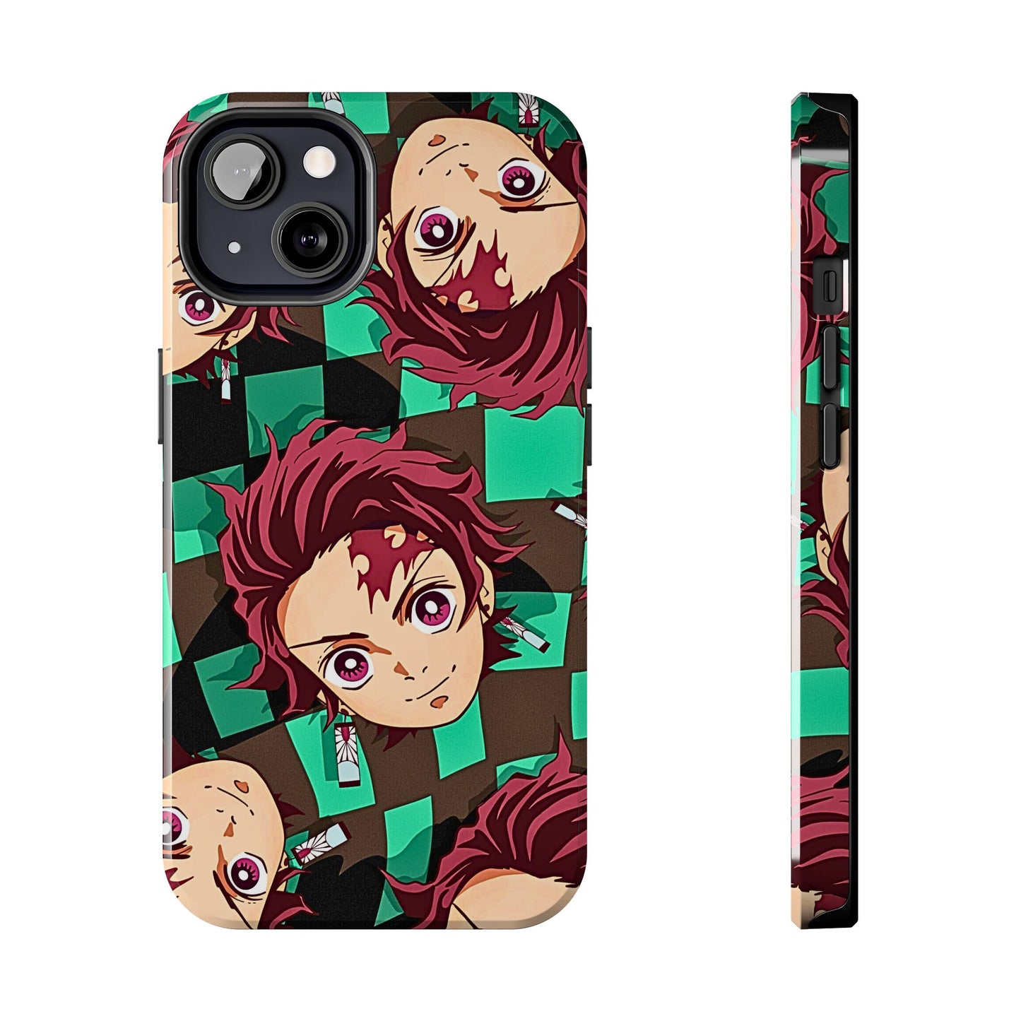 Tanjiro Kamado Head Pattern Tough Phone Case | Anime - Demon Slayer