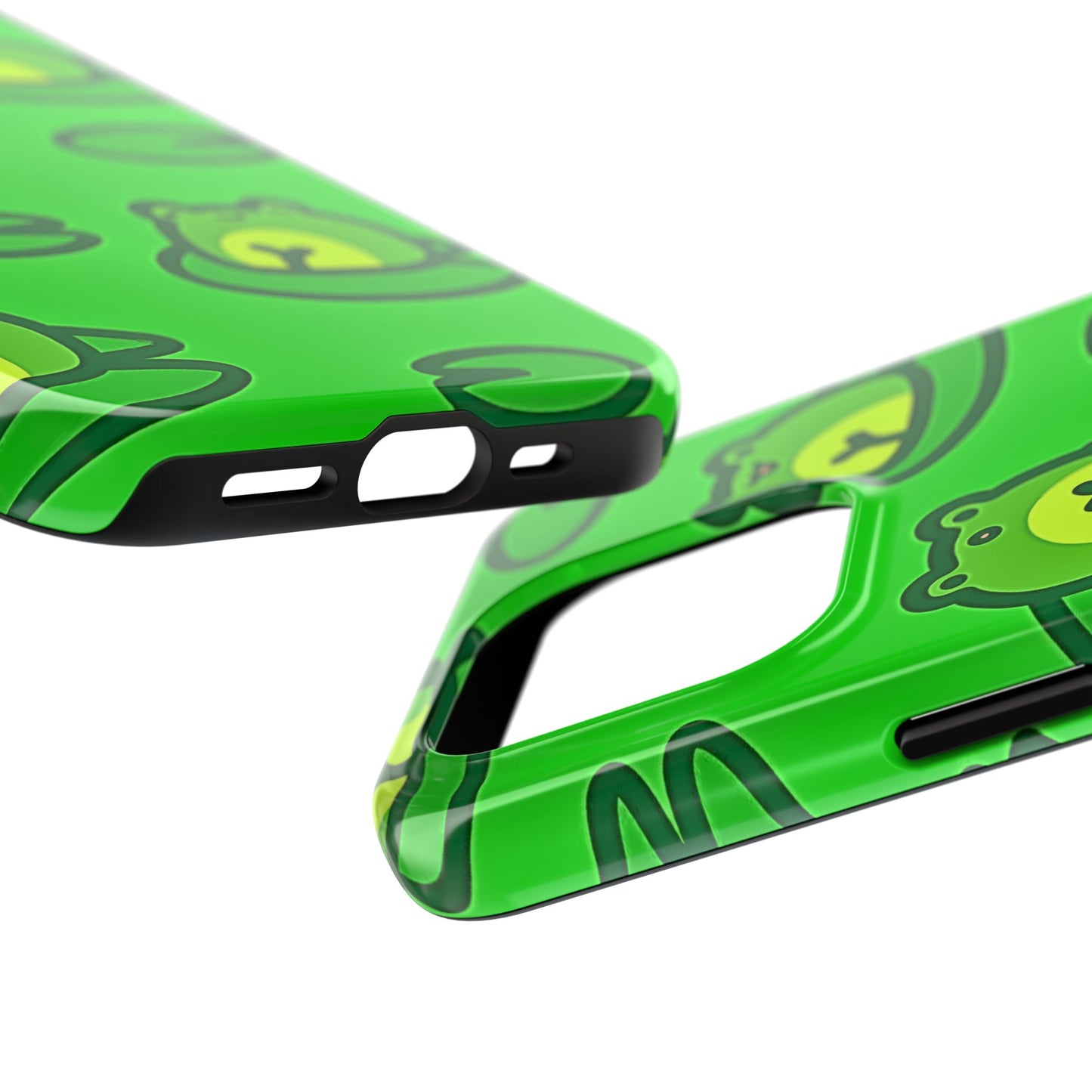 Cute Green Frogs Pattern Tough Phone Case | Animals
