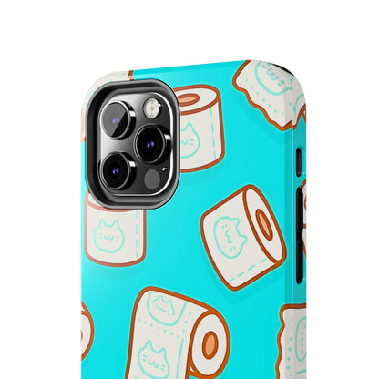 Funda resistente para teléfono con estampado de papel higiénico kawaii | Estética
