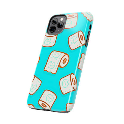 Funda resistente para teléfono con estampado de papel higiénico kawaii | Estética