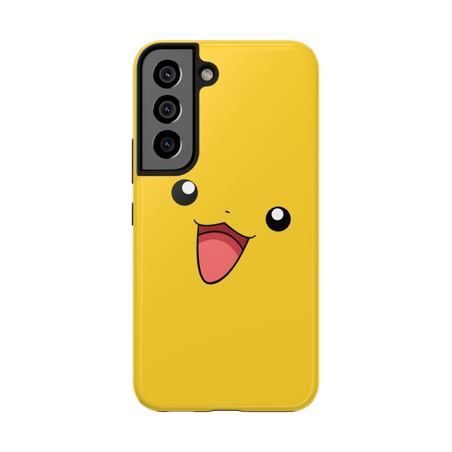 Electric Mouse Yellow Happy Face Minimal Design Tough Phone Case | Anime