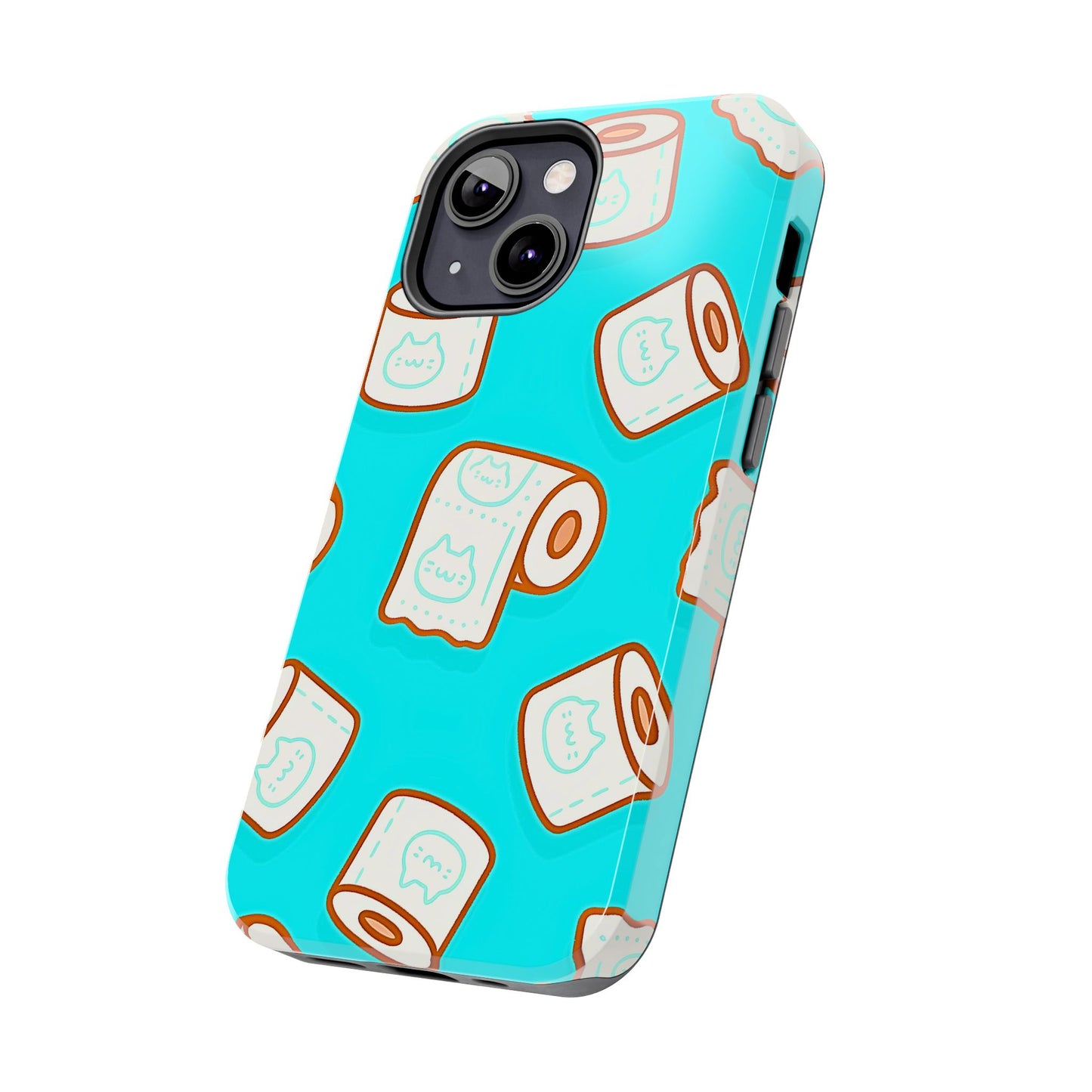 Funda resistente para teléfono con estampado de papel higiénico kawaii | Estética