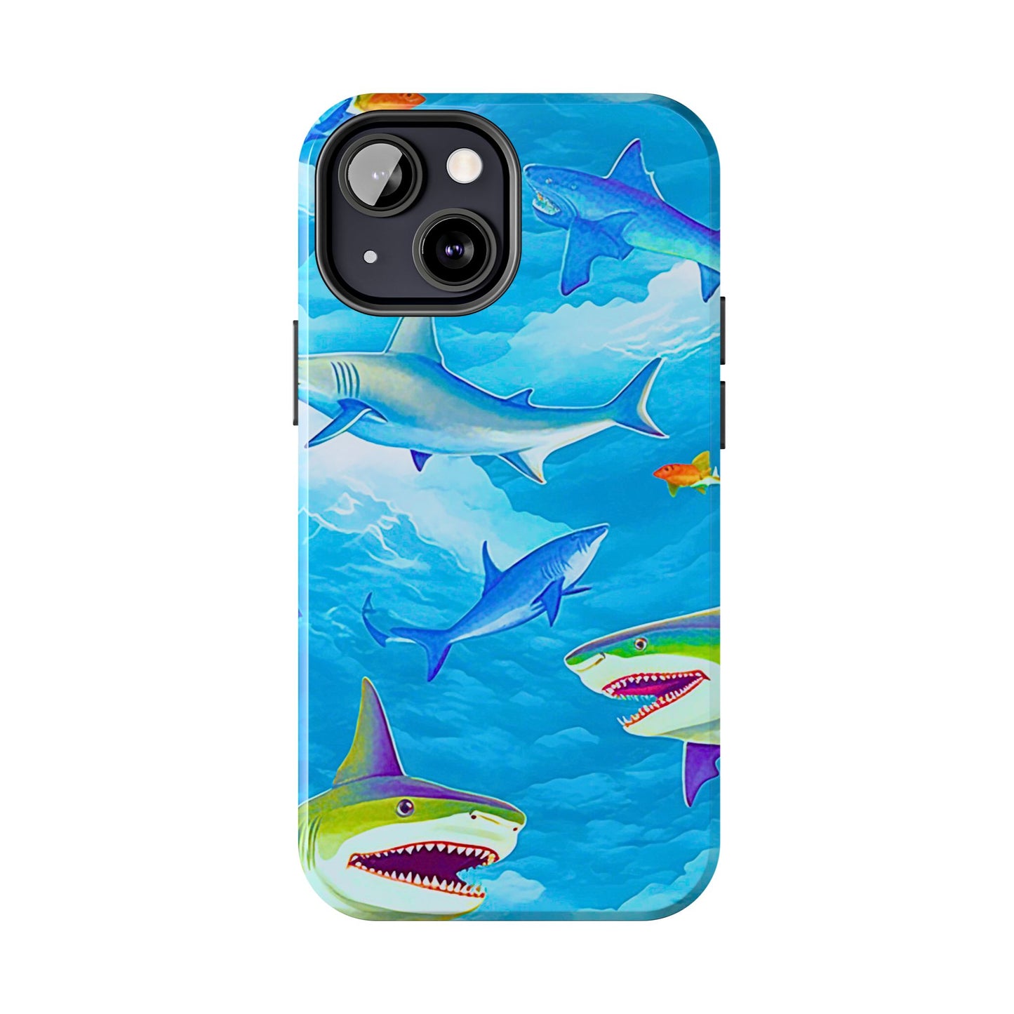 Sharks in the Sky Pattern Style Tough Phone Case | Animals