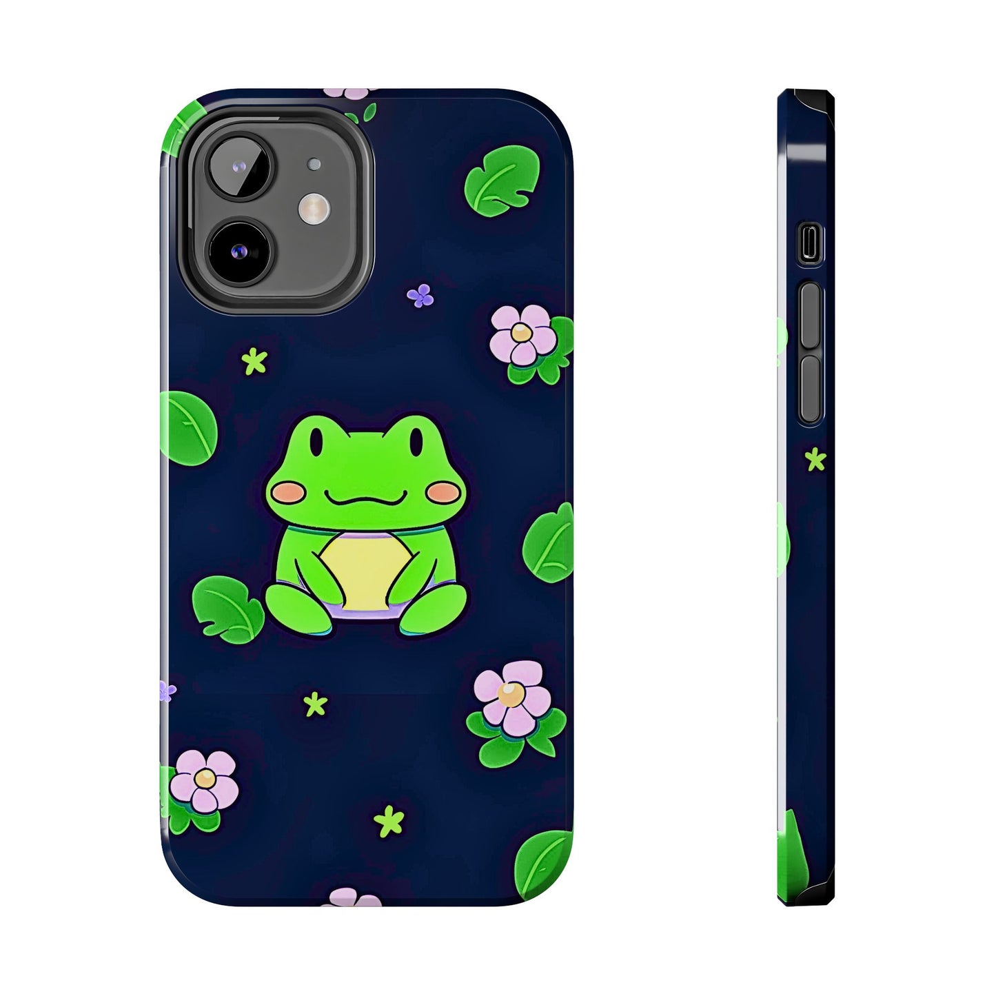 Adorable Froggy Black Tough Phone Case | Animals