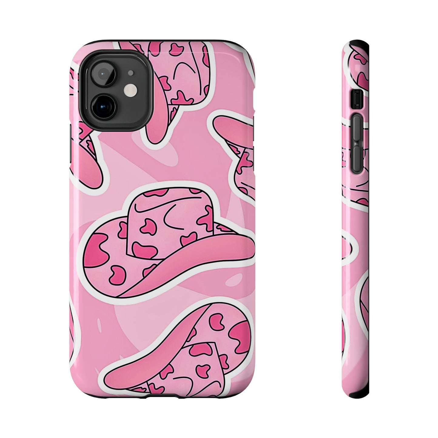 Pink Cowboy Hat Preppy Tough Phone Case | Aesthetic