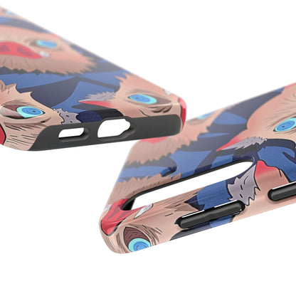 Inosuke Hashibira Head Pattern Tough Phone Case | Anime - Demon Slayer