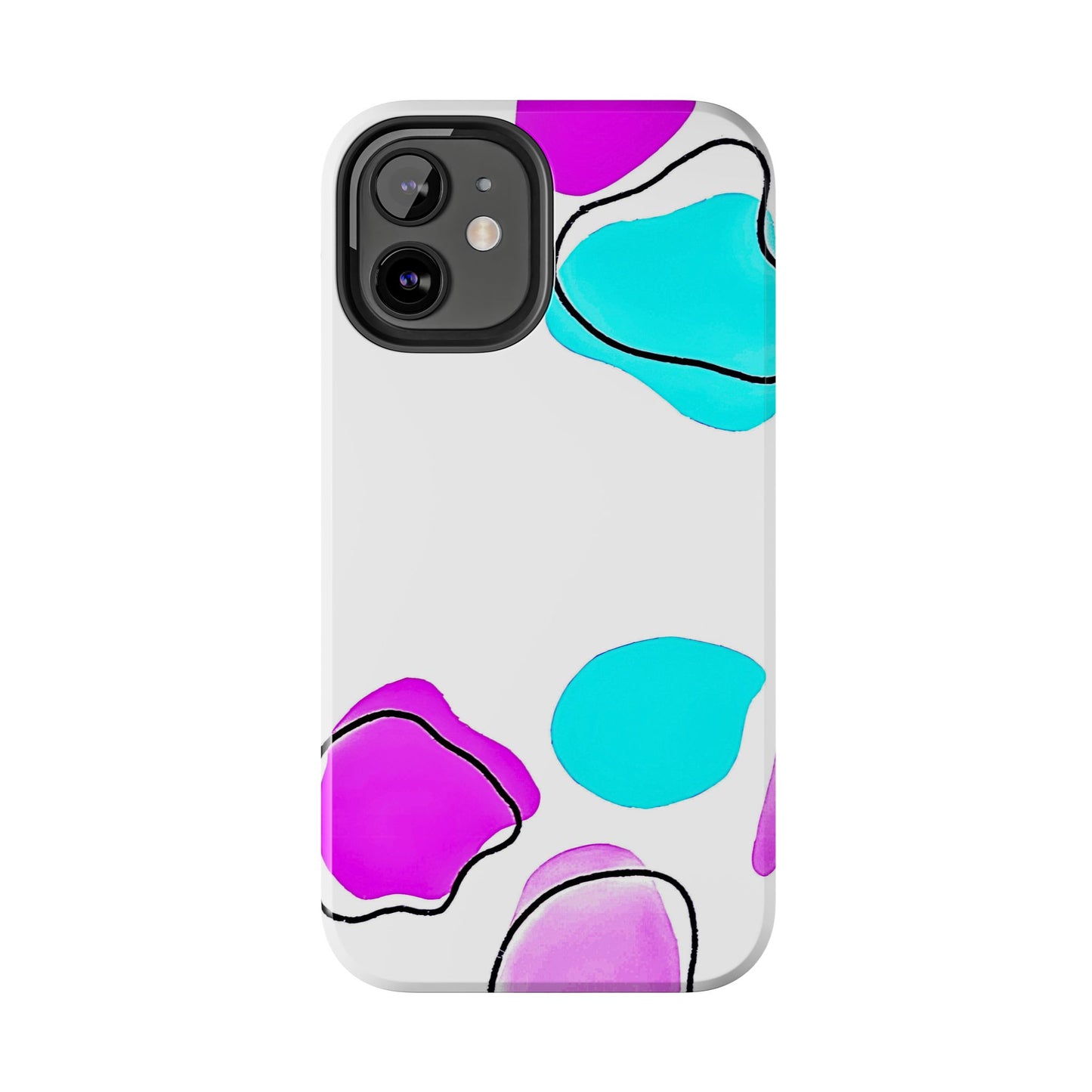 Abstract Shapes Preppy Pastel Style (Version 2) Tough Phone Case | Aesthetic