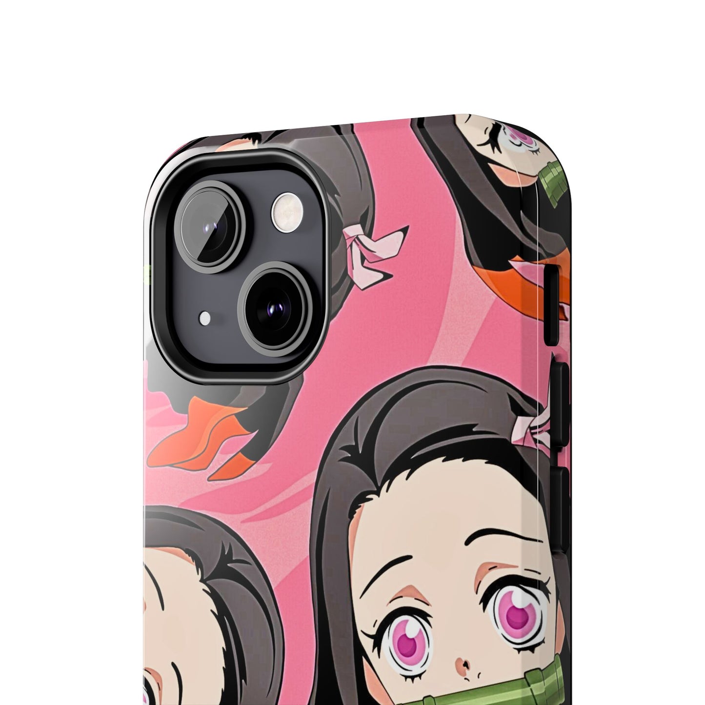 Nezuko Kamado Head Pattern Tough Phone Case | Anime - Demon Slayer