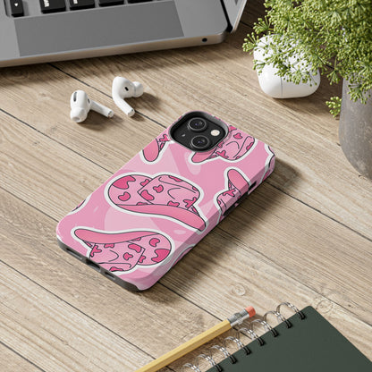 Pink Cowboy Hat Preppy Tough Phone Case | Aesthetic