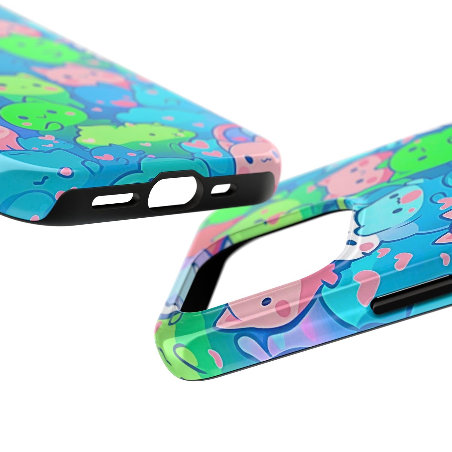 Cute Colorful Cats Pattern Style Tough Phone Case | Animals