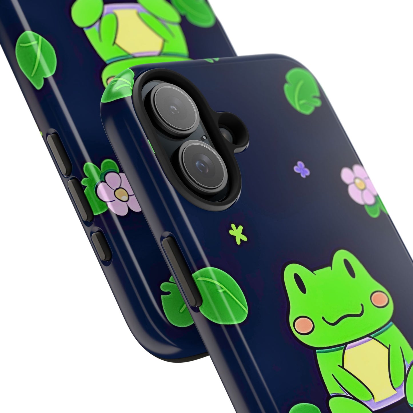 Adorable Froggy Black Tough Phone Case | Animals
