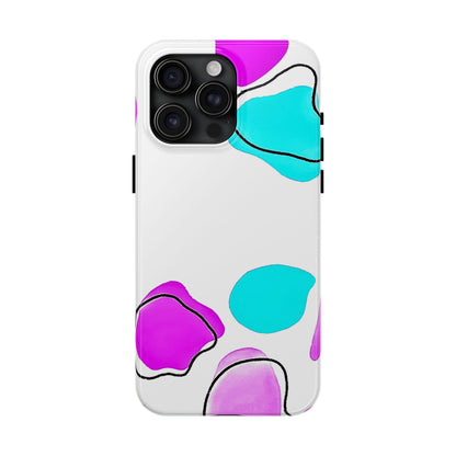Abstract Shapes Preppy Pastel Style (Version 2) Tough Phone Case | Aesthetic