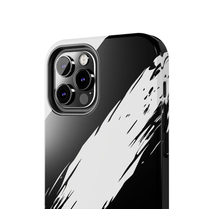 Funda/cubierta resistente para teléfono con rayas diagonales en blanco roto | Estética