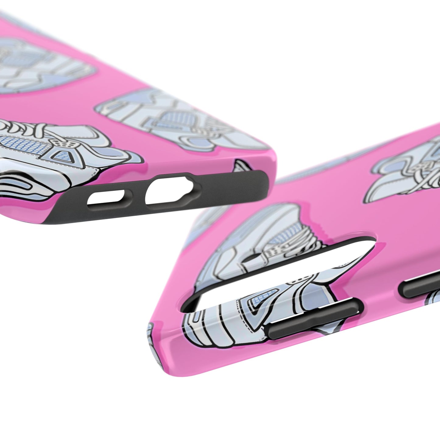Funda resistente para teléfono con diseño de zapatillas Jordan 4 blancas | Estética