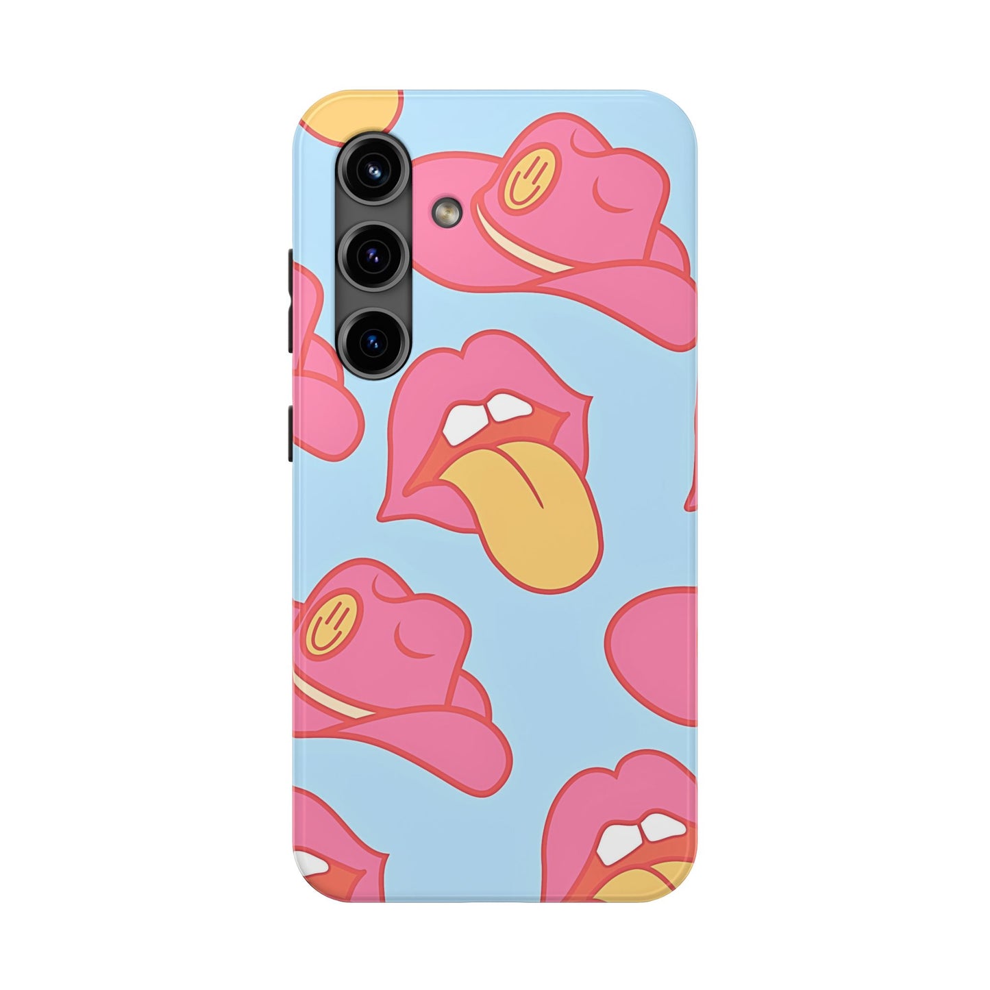 Funda resistente para teléfono con estampado de sombrero vaquero y labios sensuales (versión 1) | Estética