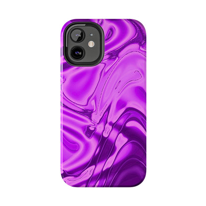 Liquid Metal Purple Tough Phone Case | Aesthetic