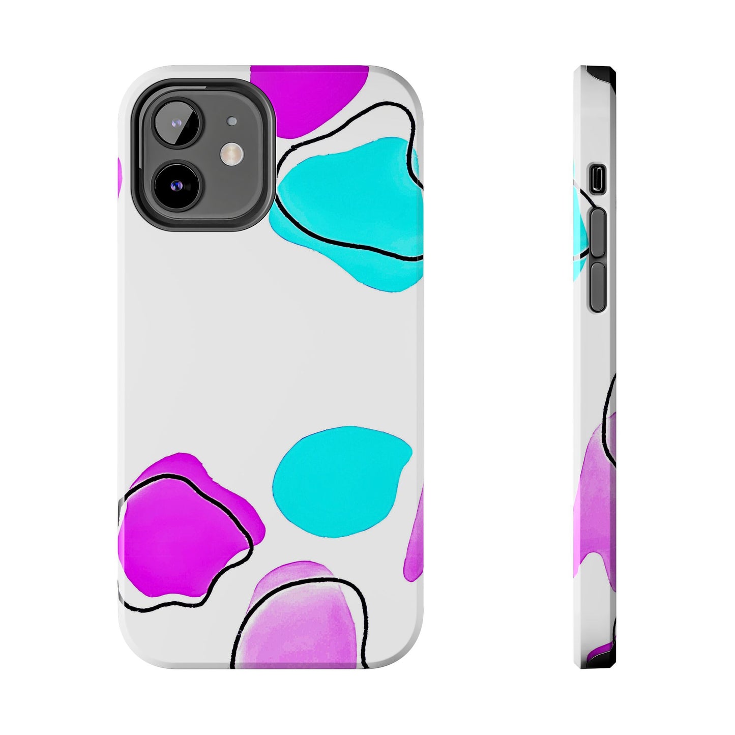 Abstract Shapes Preppy Pastel Style (Version 2) Tough Phone Case | Aesthetic