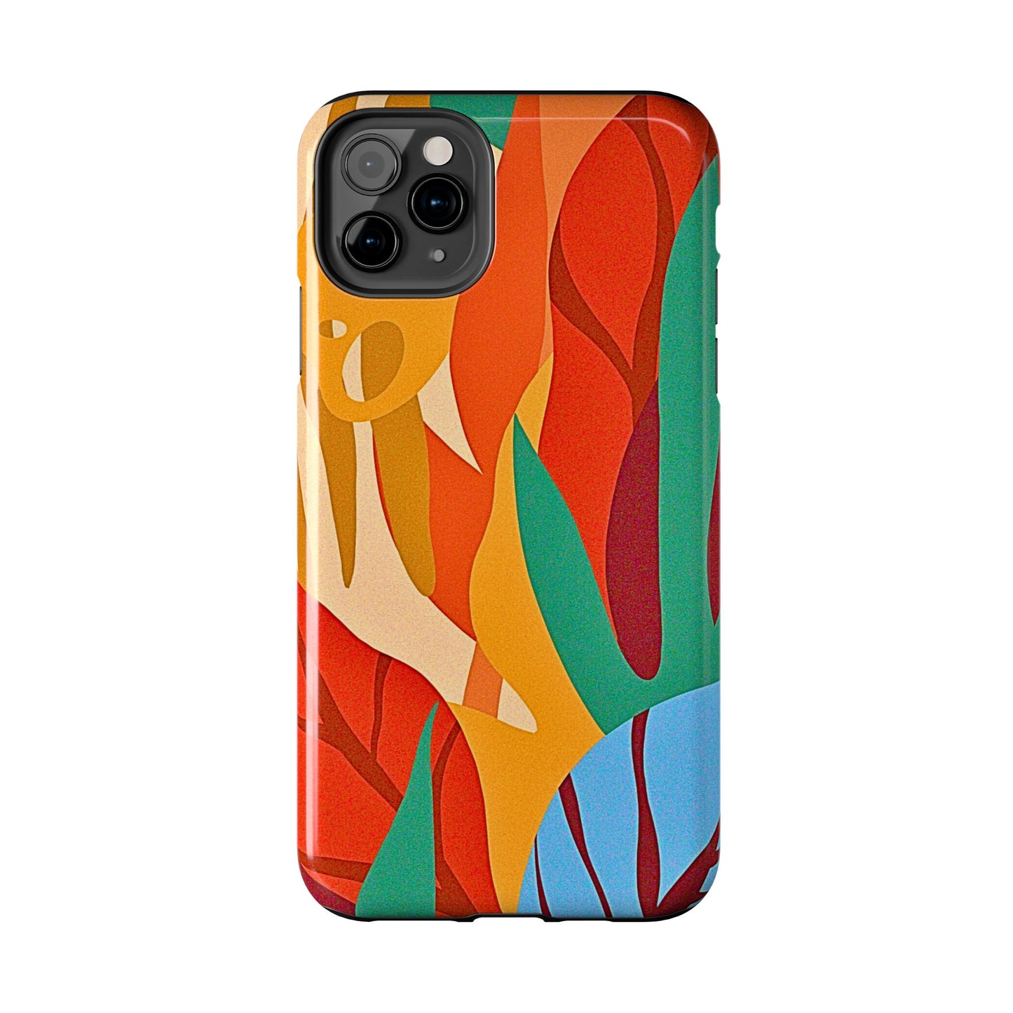 Abstract Autumn Leaves Tough Phone Case | Aesthetic