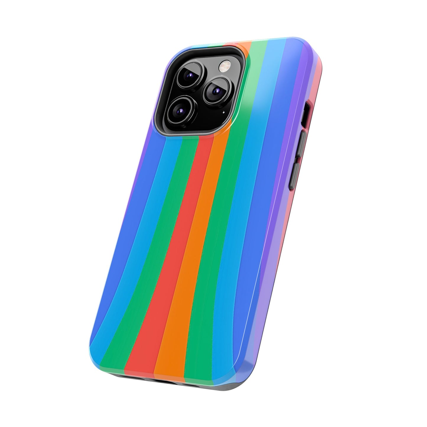 Funda resistente para teléfono con líneas de arcoíris hippies | Estética