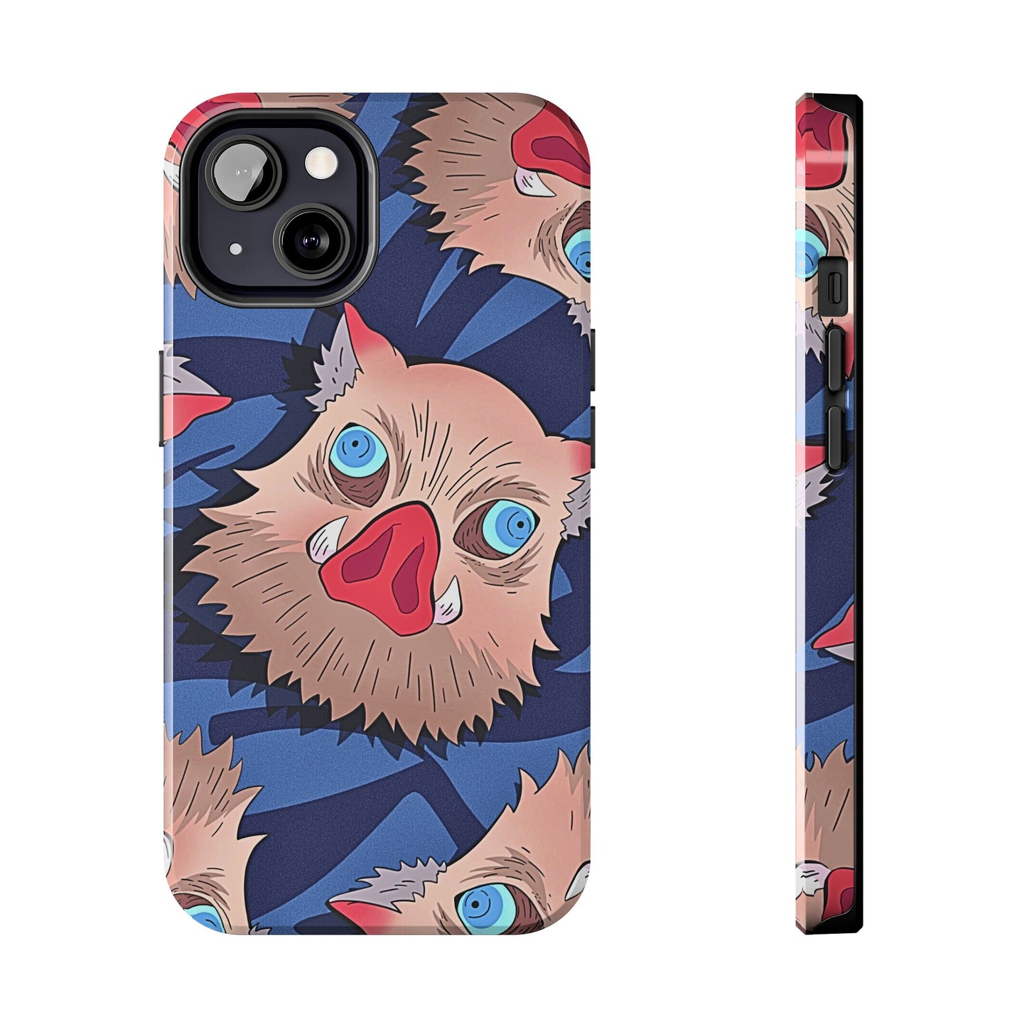 Inosuke Hashibira Head Pattern Tough Phone Case | Anime - Demon Slayer