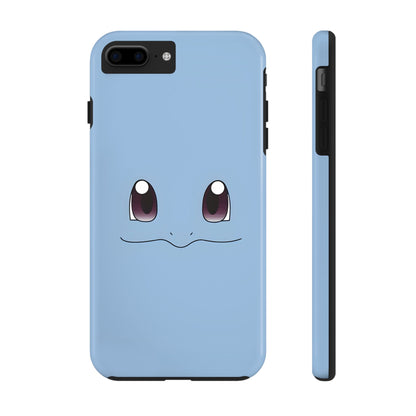 Blue Turtle Simple Blue Smile Tough Phone Case | Anime