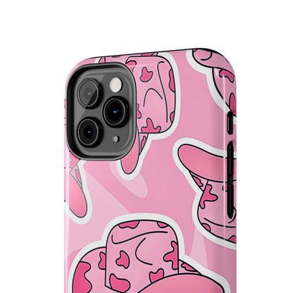 Pink Cowboy Hat Preppy Tough Phone Case | Aesthetic