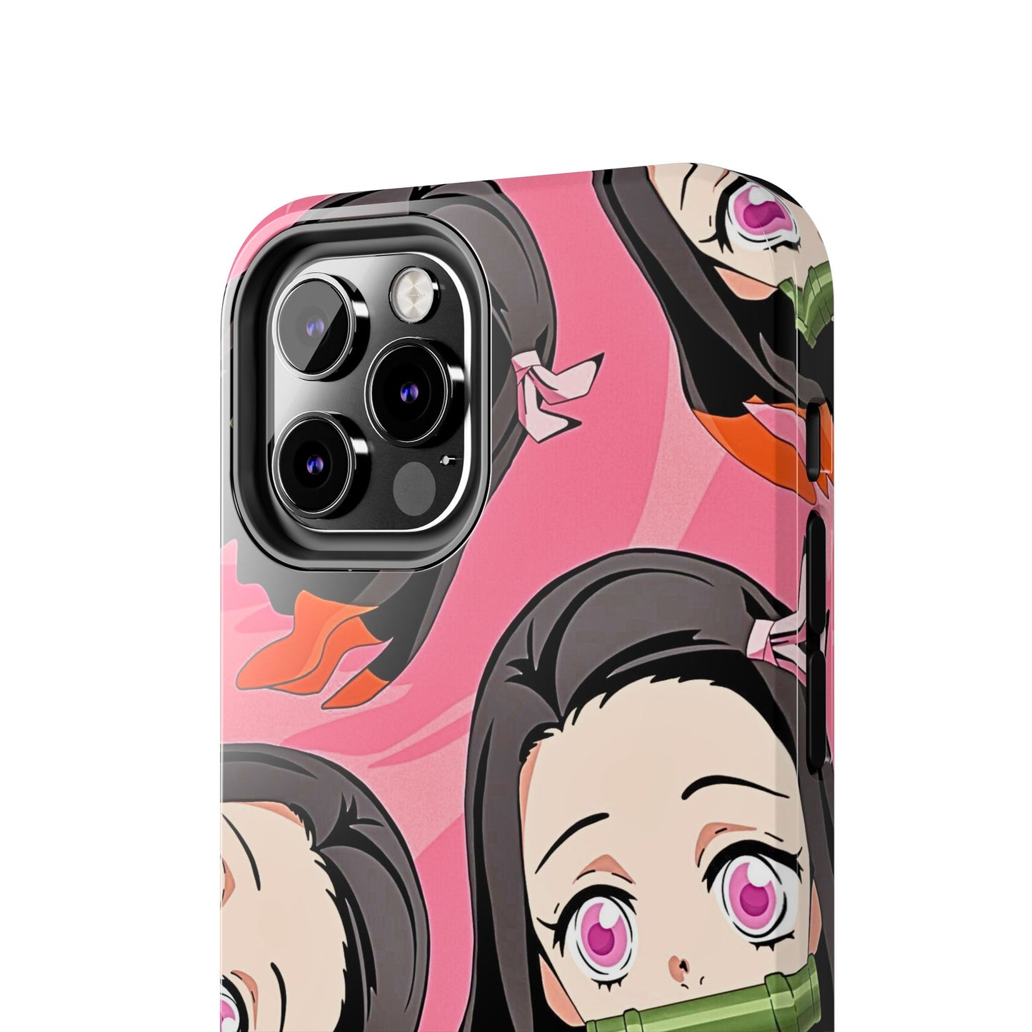 Nezuko Kamado Head Pattern Tough Phone Case | Anime - Demon Slayer