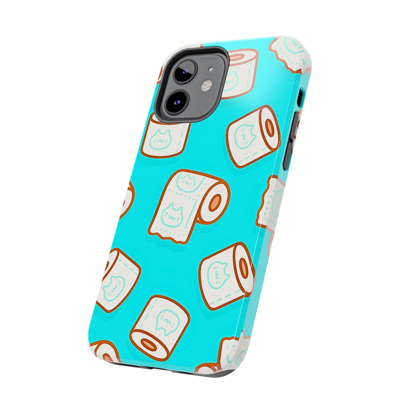 Funda resistente para teléfono con estampado de papel higiénico kawaii | Estética