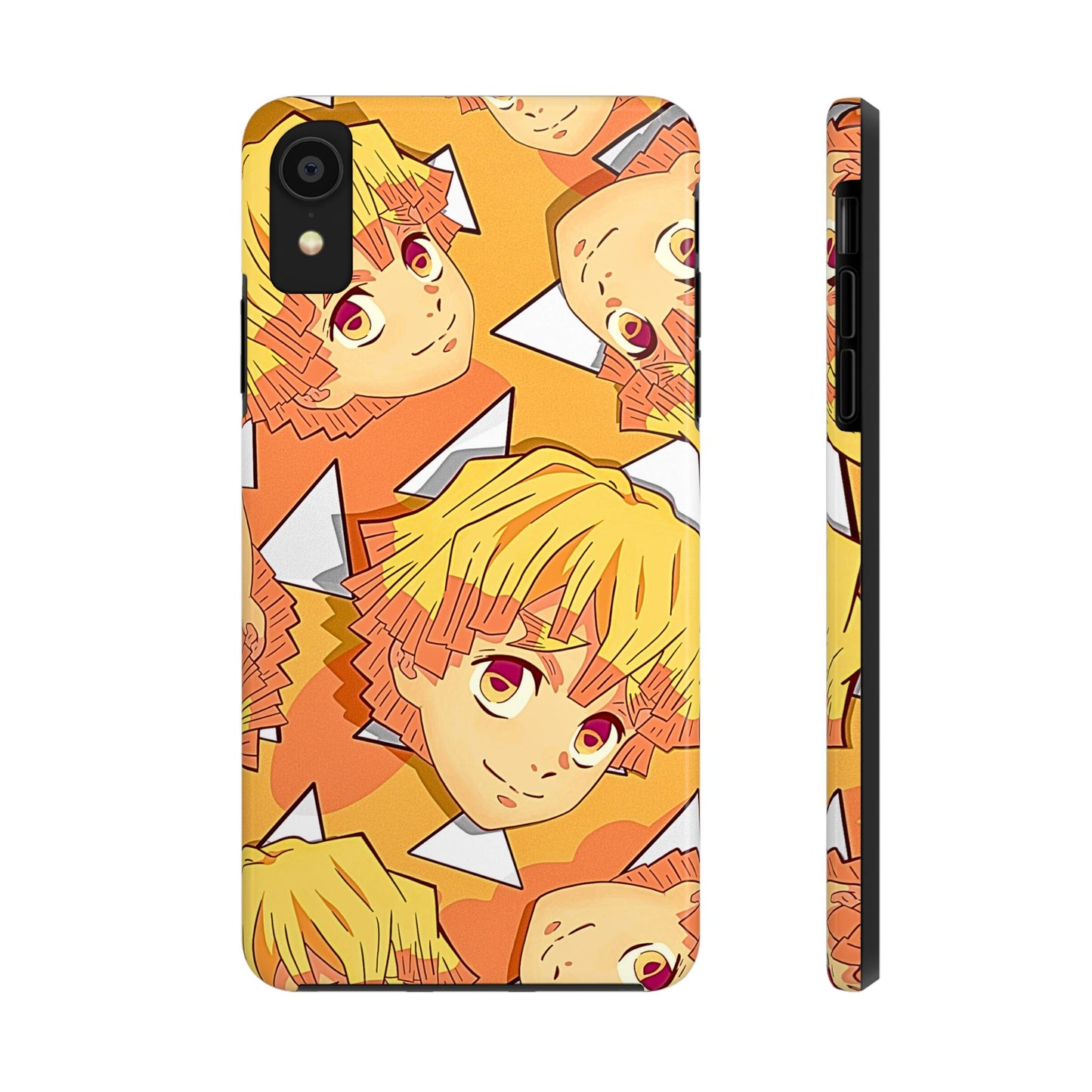 Zenitsu Agatsuma Haori Head Pattern Tough Phone Case | Anime - Demon Slayer