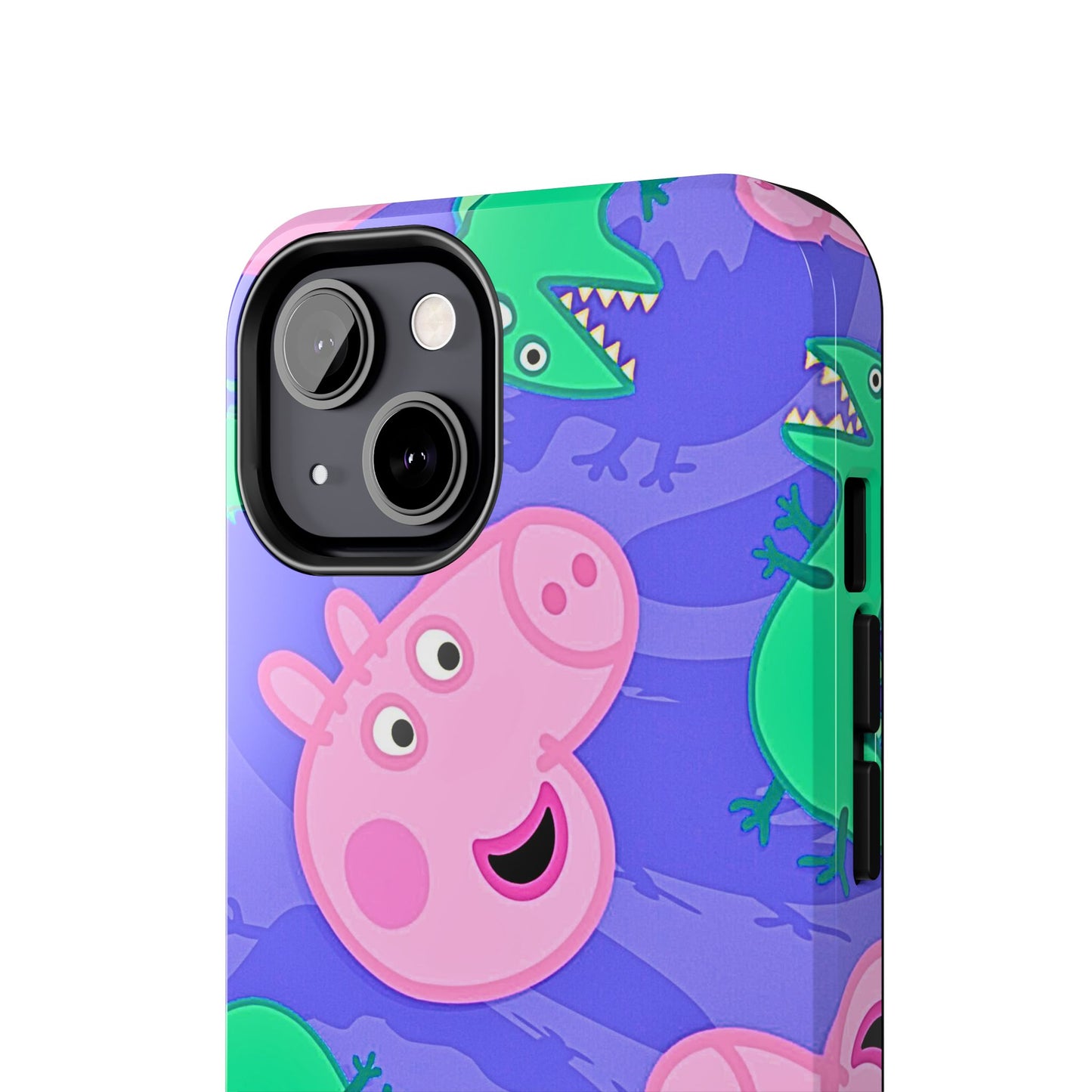 Peppa Pig & George Dinosaur Pattern Tough Phone Case | Cartoons - Peppa Pig