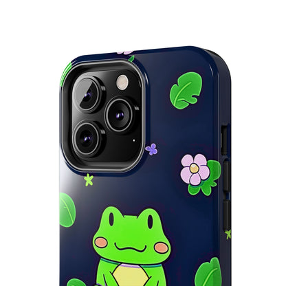 Adorable Froggy Black Tough Phone Case | Animals