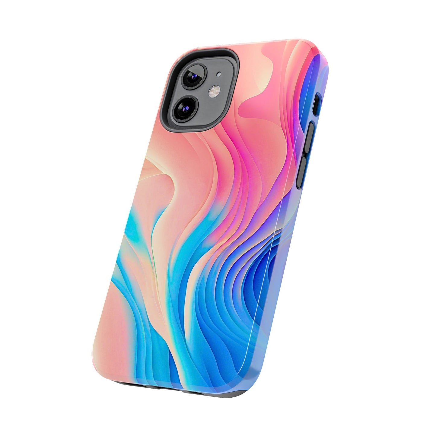 Abstract Pastel Waves Tough Phone Case | Aesthetic
