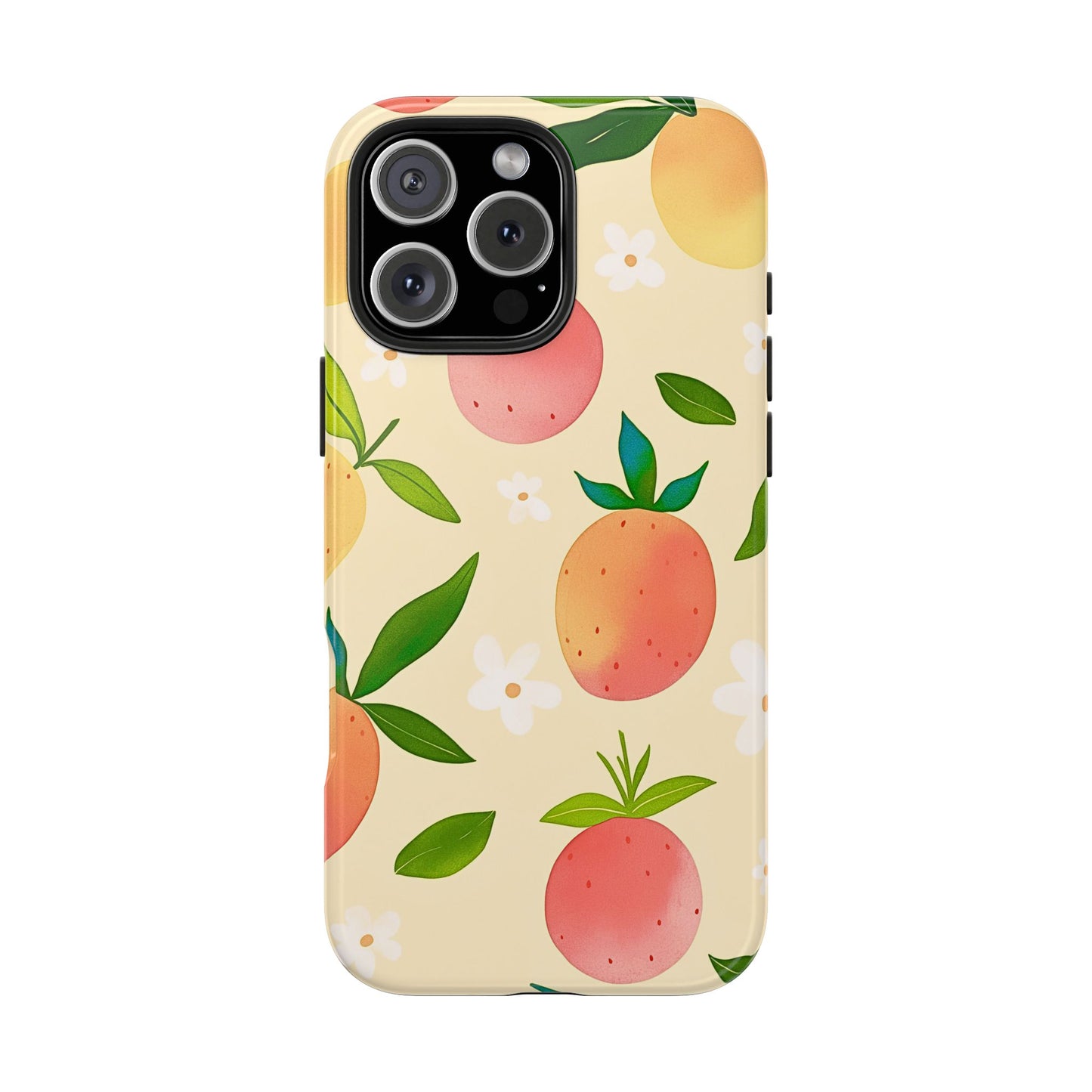 Mango Orange Fruit Pattern Tough Phone Case | Aesthetic