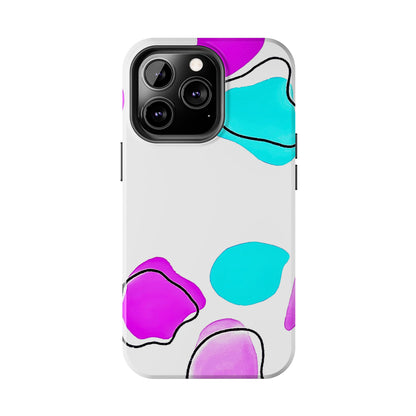 Abstract Shapes Preppy Pastel Style (Version 2) Tough Phone Case | Aesthetic