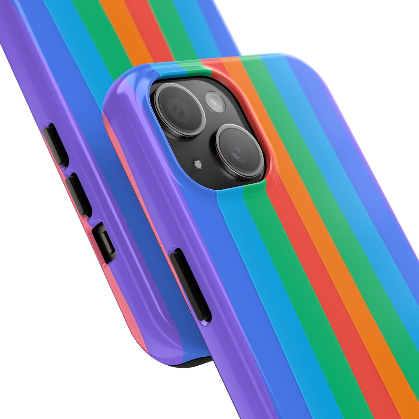 Funda resistente para teléfono con líneas de arcoíris hippies | Estética