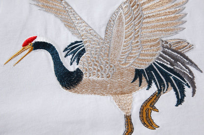 KH858 Flying Crane Embroidery Tee