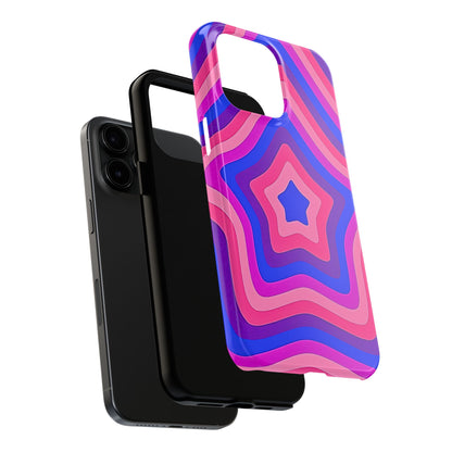 Funda resistente para teléfono con diseño de estrella retro | Estética