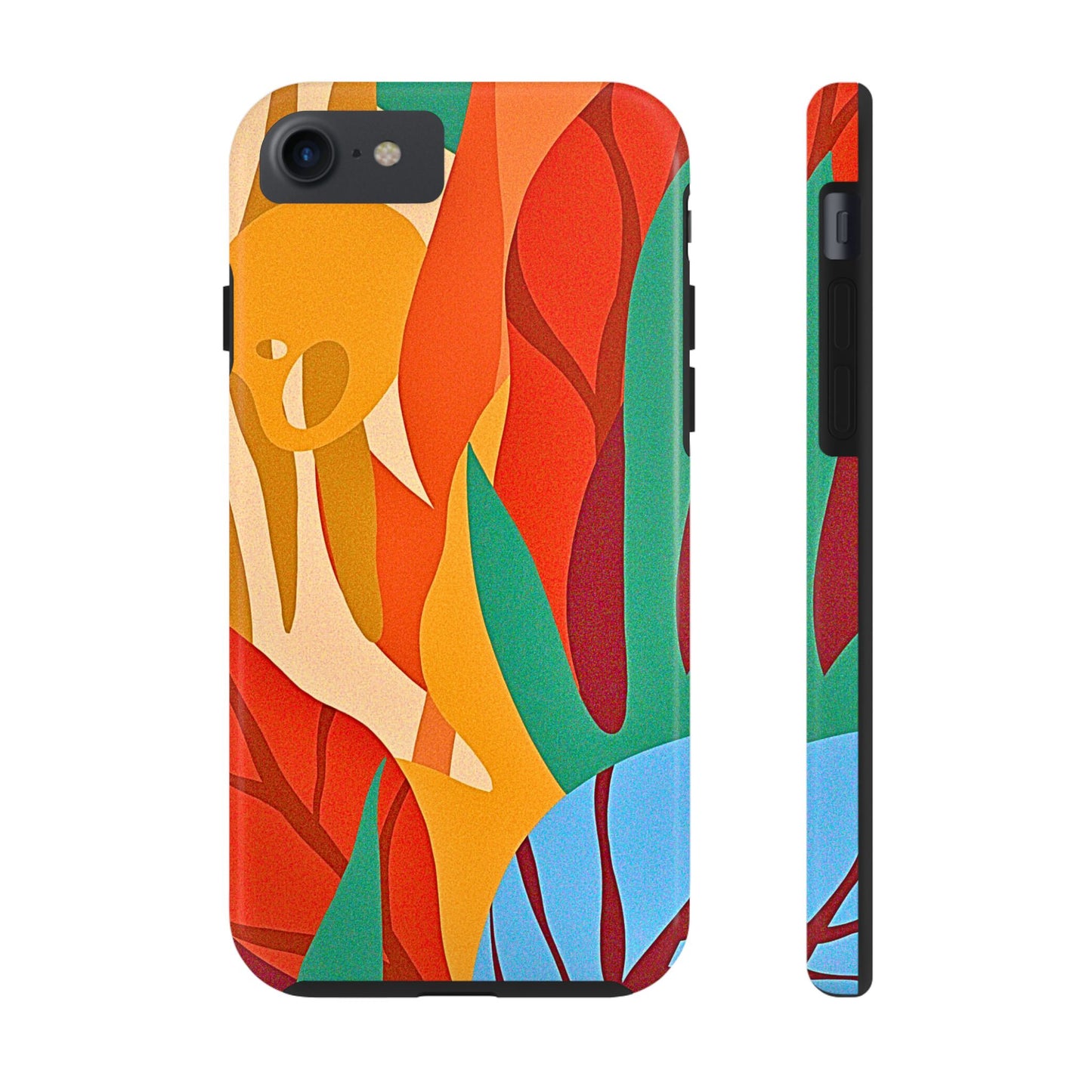 Abstract Autumn Leaves Tough Phone Case | Aesthetic