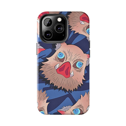 Inosuke Hashibira Head Pattern Tough Phone Case | Anime - Demon Slayer