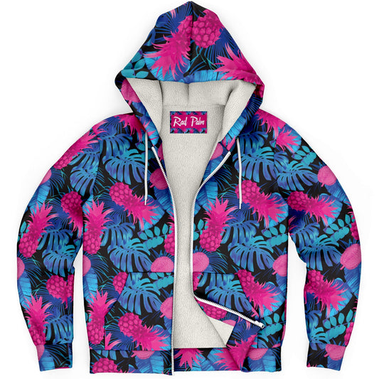 Rad Palm Pineapple Express Microfleece Zip Hoodie