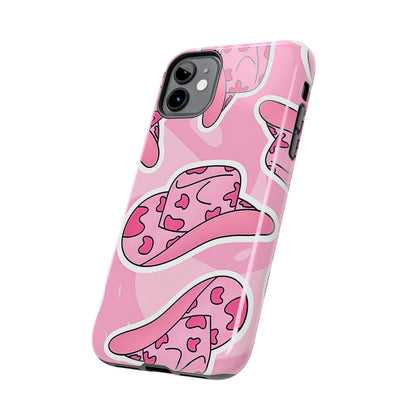 Pink Cowboy Hat Preppy Tough Phone Case | Aesthetic