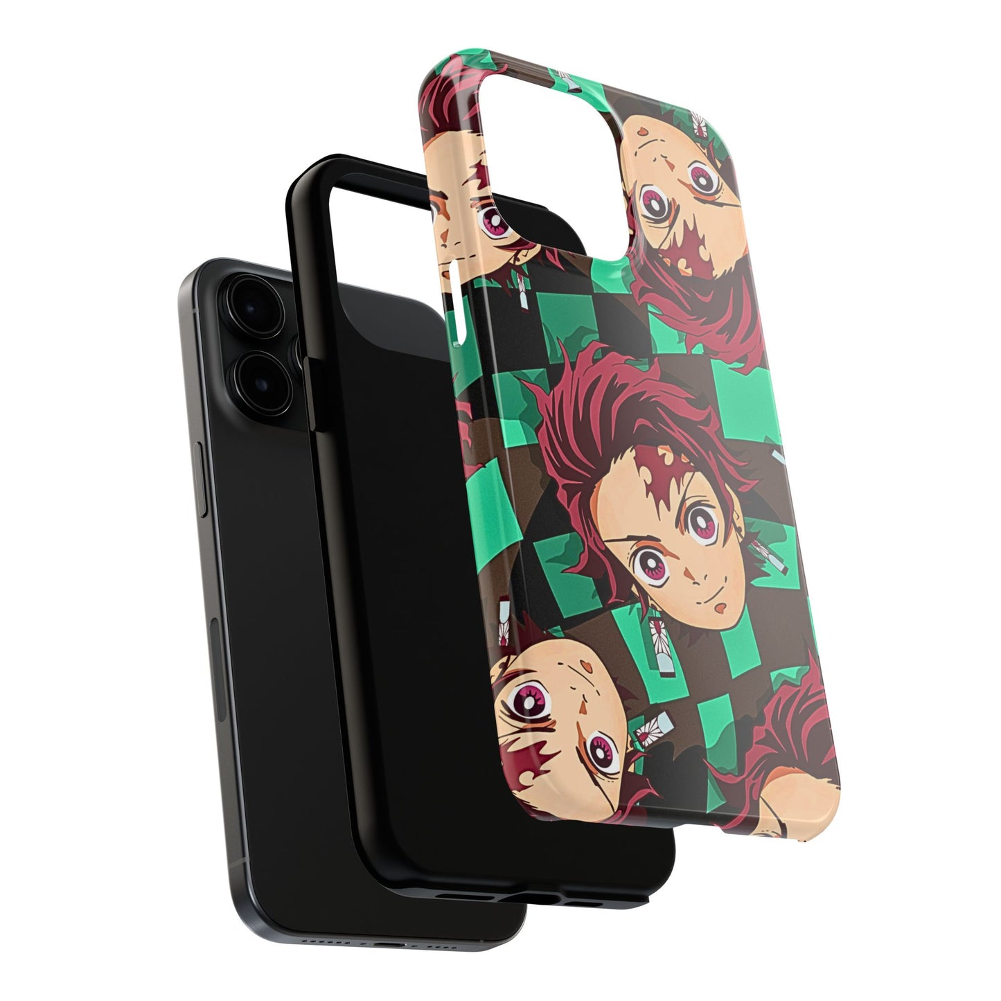 Tanjiro Kamado Head Pattern Tough Phone Case | Anime - Demon Slayer