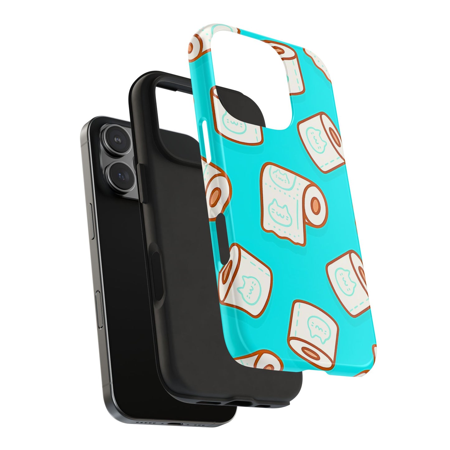 Funda resistente para teléfono con estampado de papel higiénico kawaii | Estética
