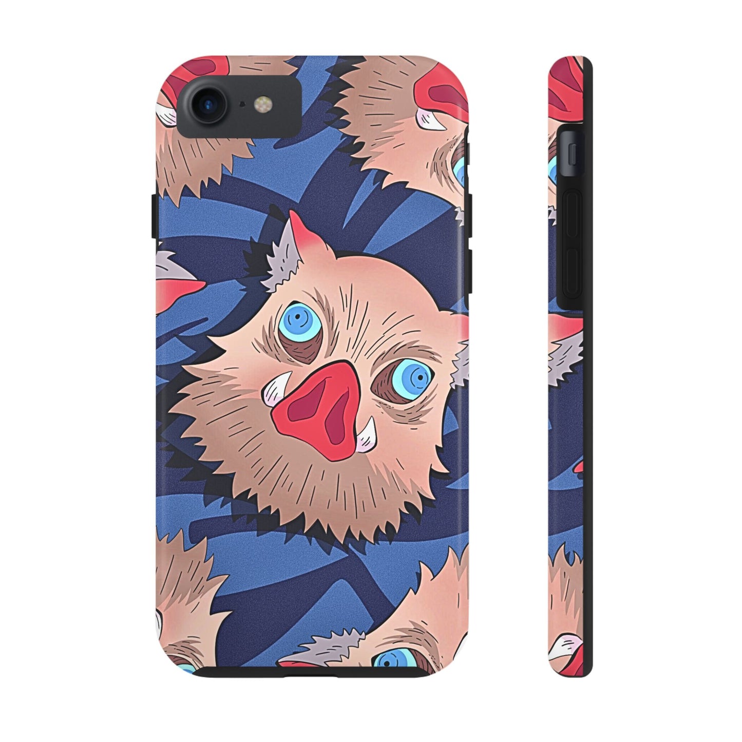 Inosuke Hashibira Head Pattern Tough Phone Case | Anime - Demon Slayer