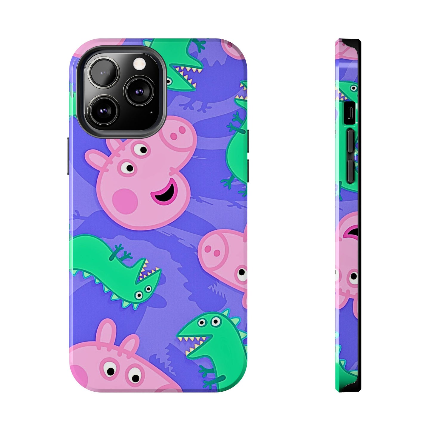 Peppa Pig & George Dinosaur Pattern Tough Phone Case | Cartoons - Peppa Pig