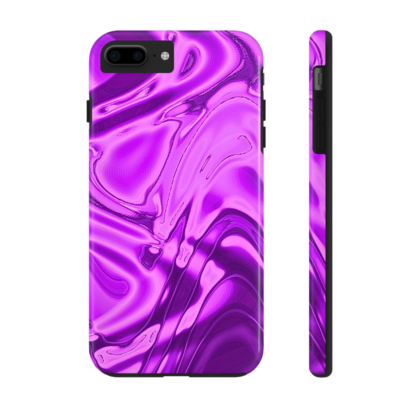 Liquid Metal Purple Tough Phone Case | Aesthetic