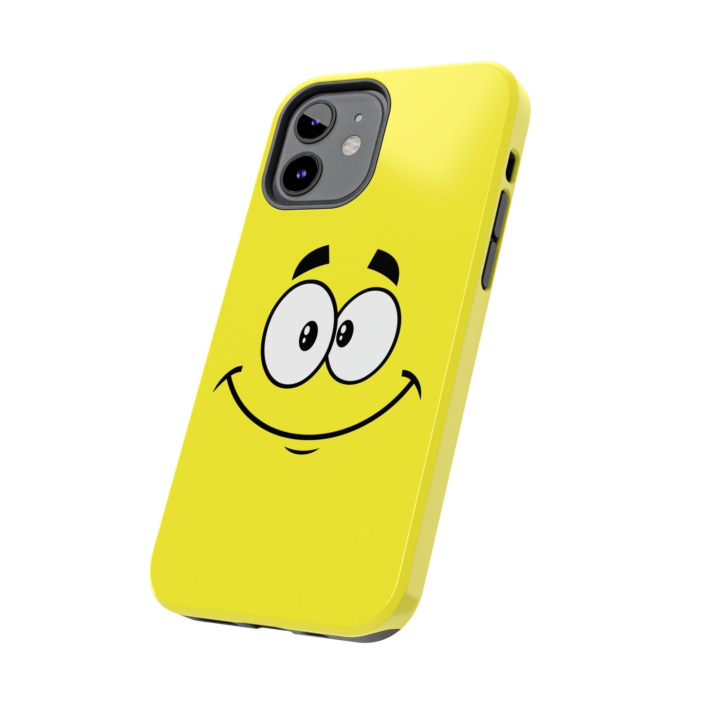 Smiley Happy Face Yellow Minimalist Cartoon Tough Phone Case | Funny