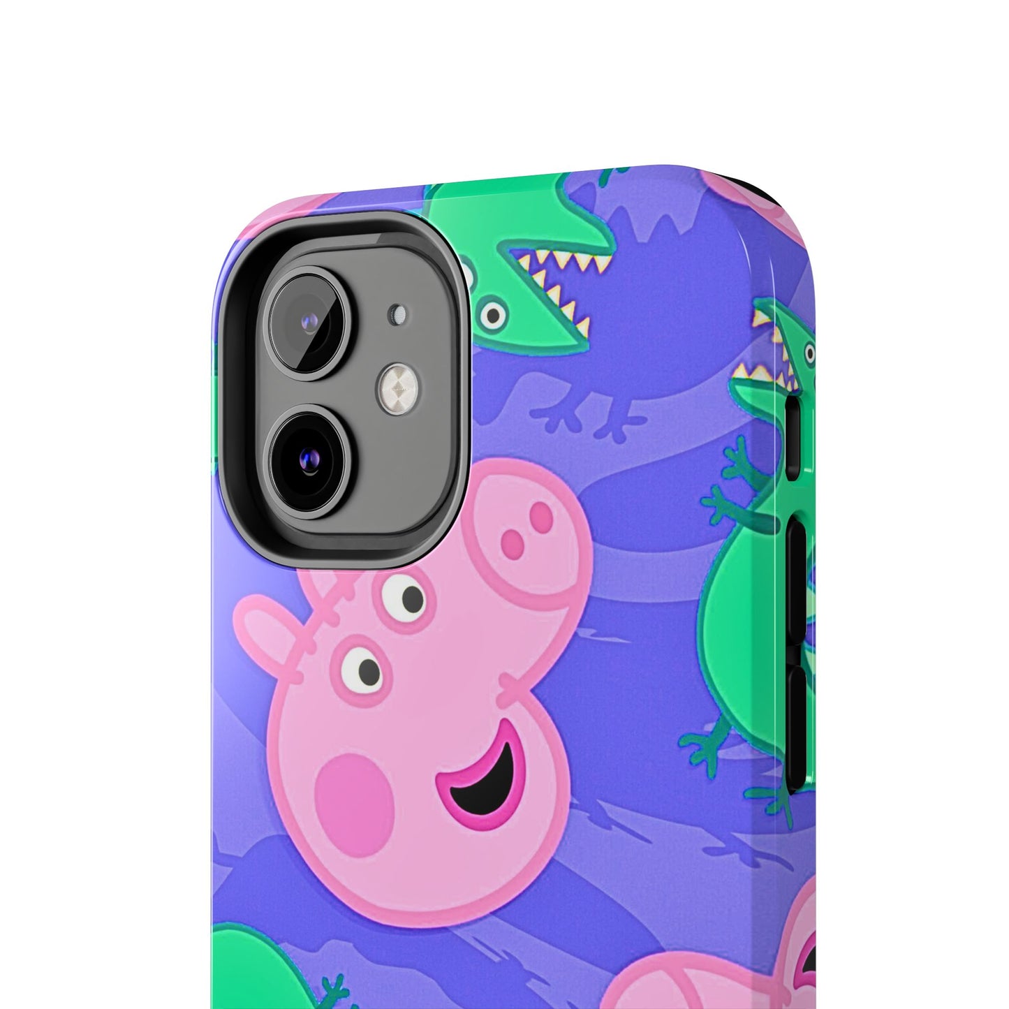 Peppa Pig & George Dinosaur Pattern Tough Phone Case | Cartoons - Peppa Pig